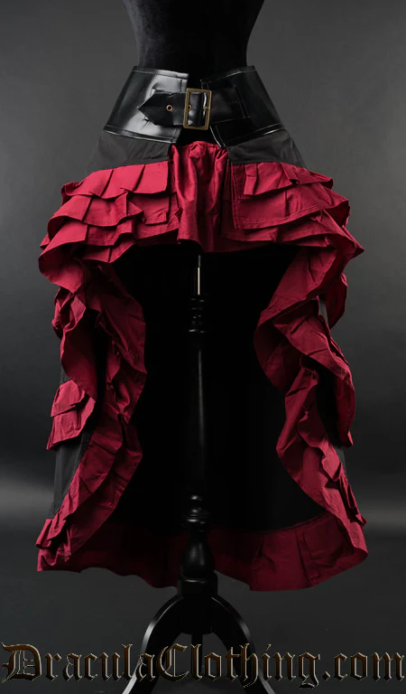 Black and Red Vex Skirt - Image 4