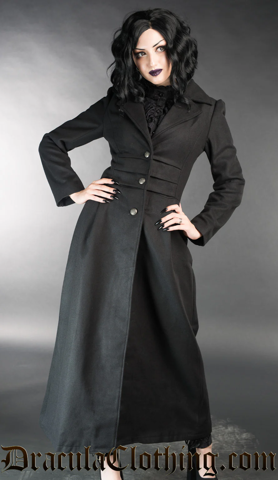 Black Baronetess Coat - Image 3