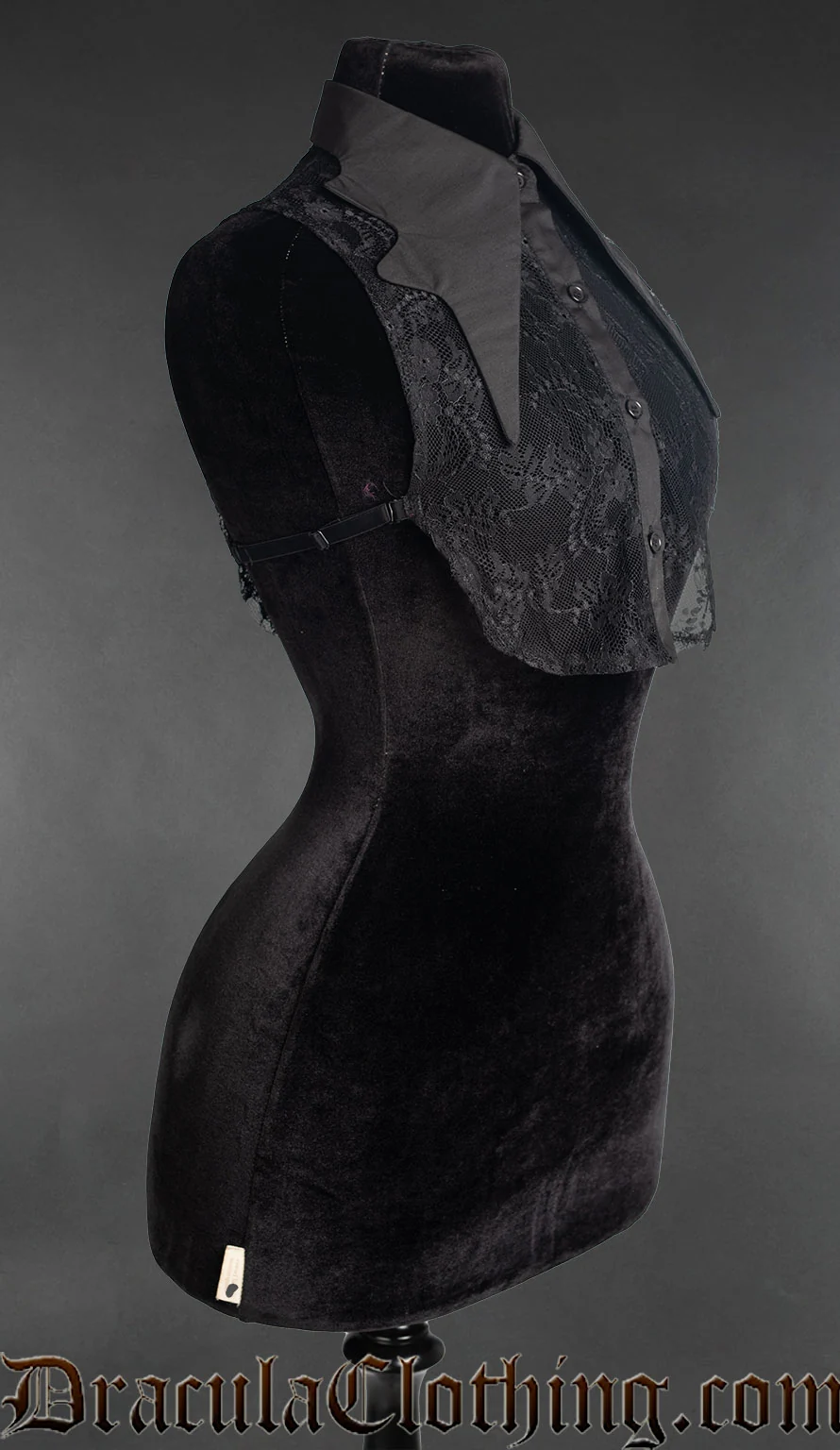 Black Bat Lapel Collar - Image 3