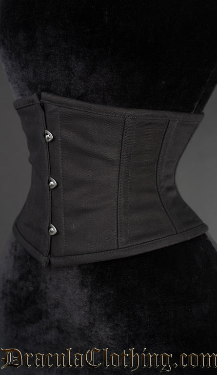 Black Cotton Waist Cincher - Image 4