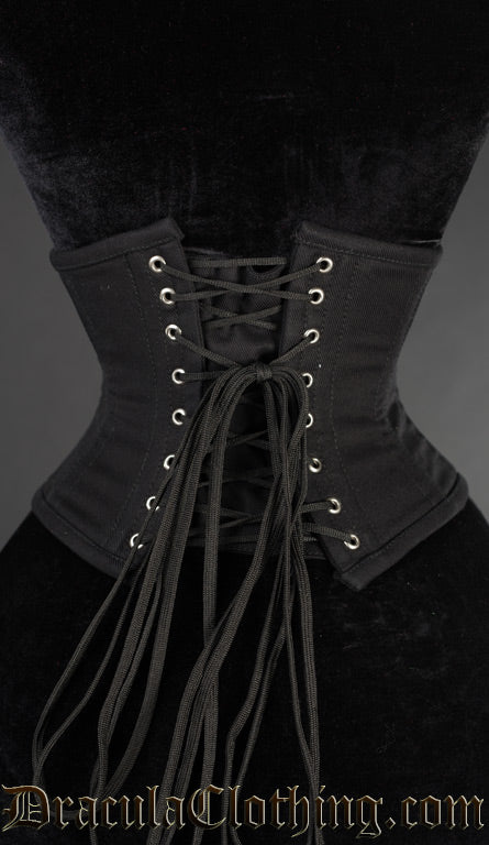 Black Cotton Waist Cincher - Image 5