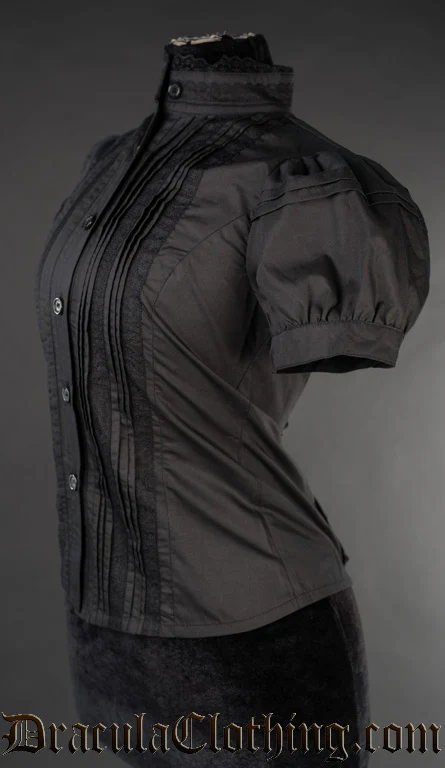 Black Edwardian Blouse - Image 5