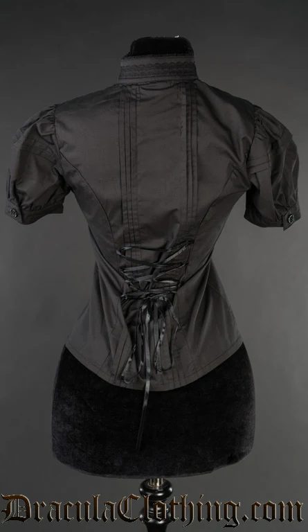 Black Edwardian Blouse - Image 6