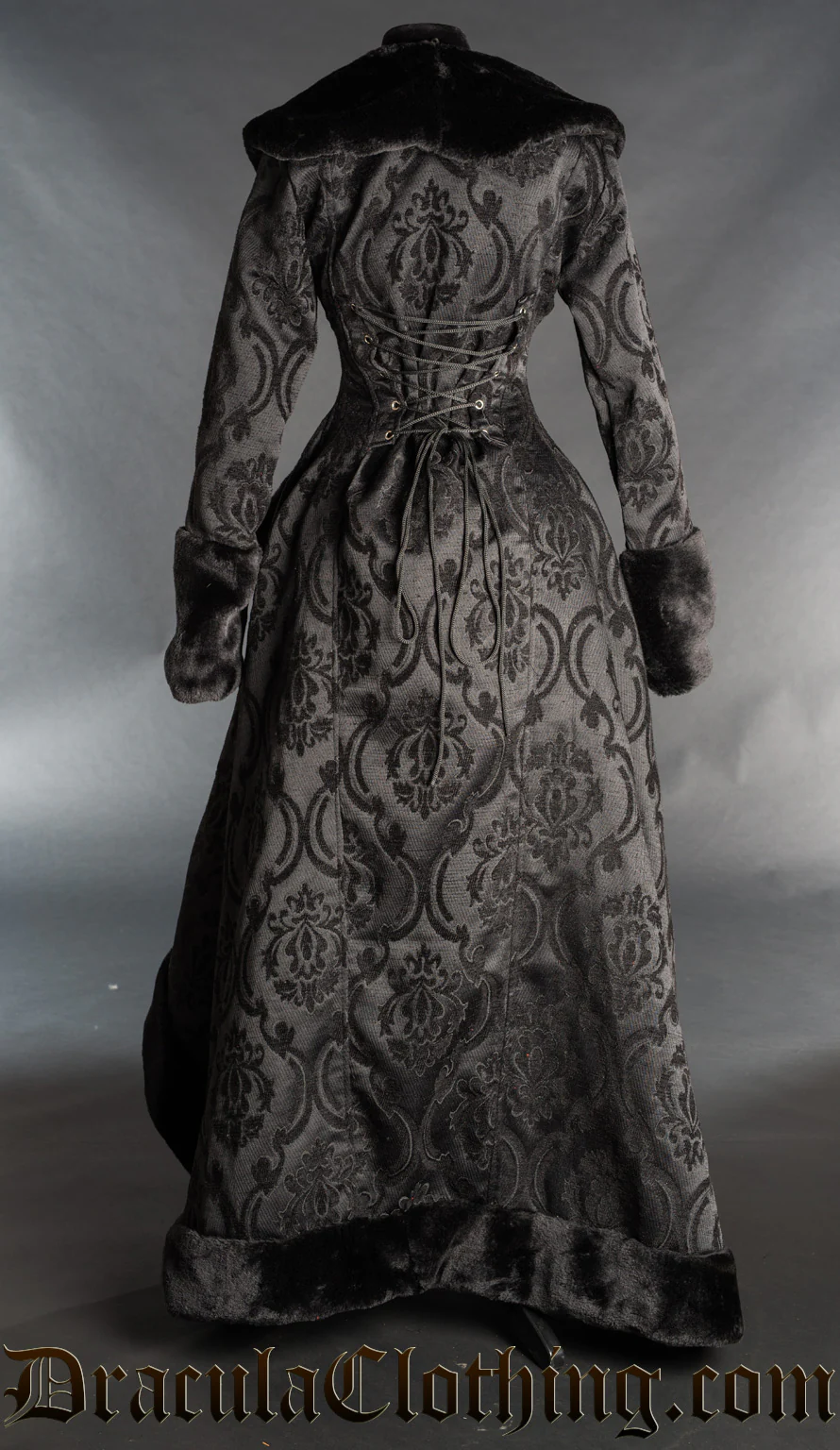 Black Pocket Winter Coat - Image 5