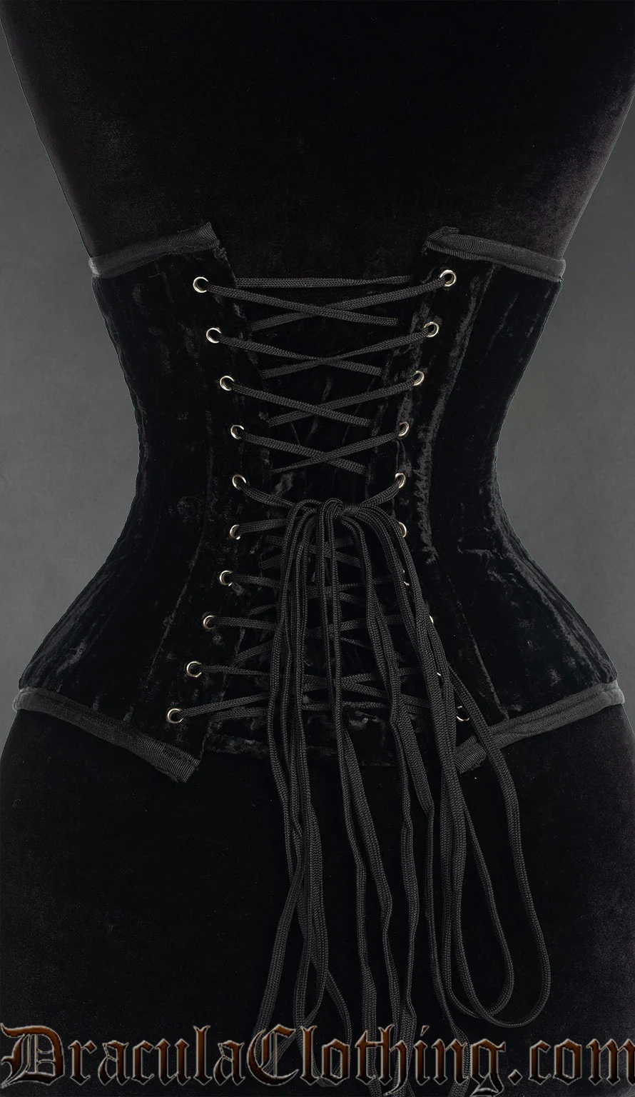 Black Velvet Waspie - Image 3