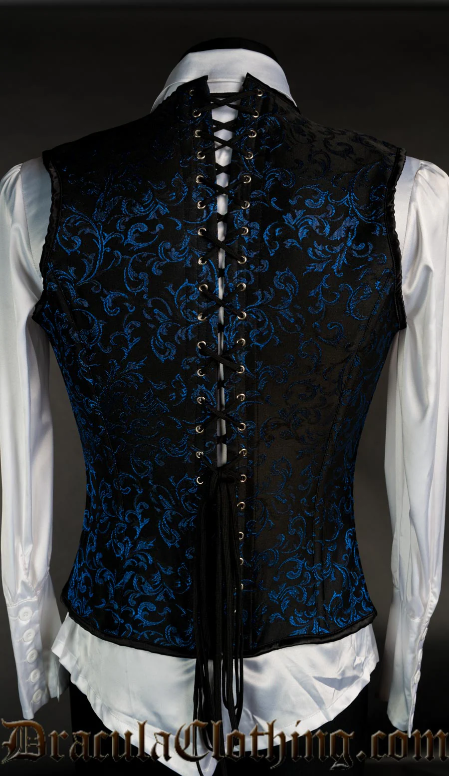 Blue Brocade V-Shaper - Image 3