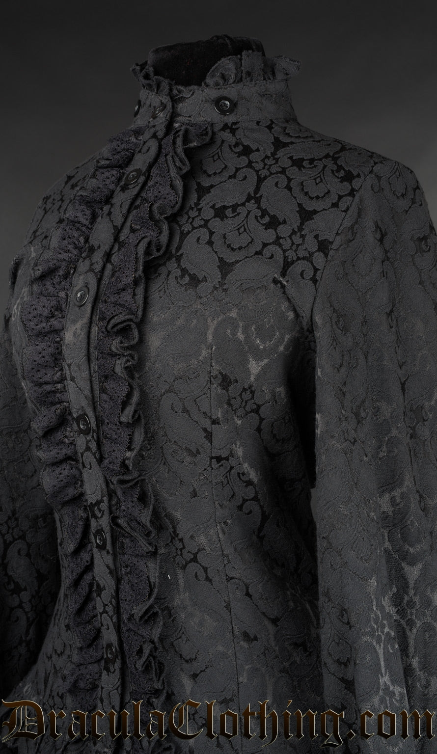 Brocade Victorian Blouse - Image 3