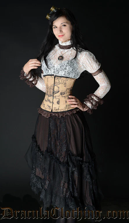 Brown Ruffle Skirt - Image 4