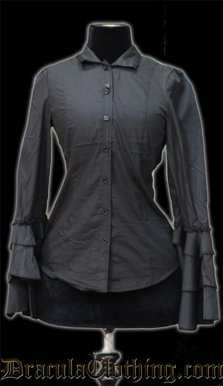 Black Buckle Blouse - Image 4
