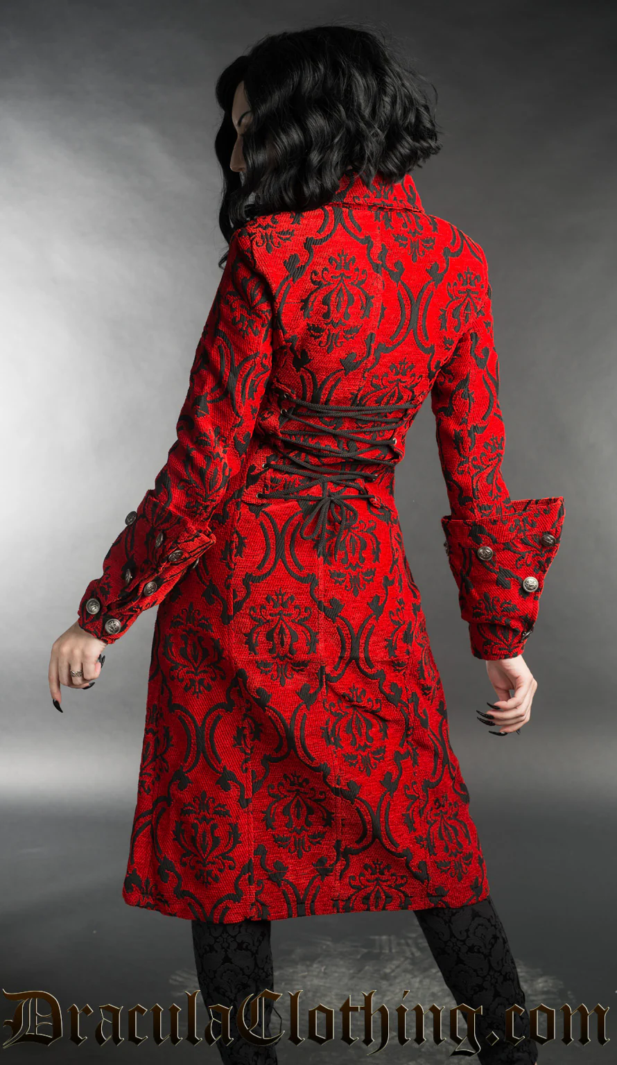 Crimson Female Admiral Coat - Image 4