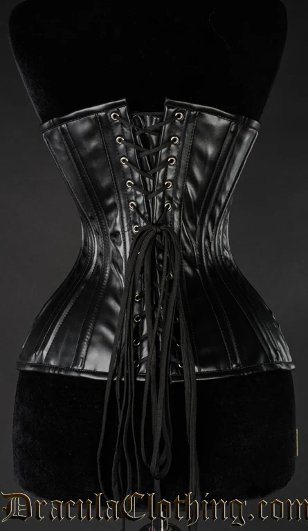 Faux Leather Extreme Waist Corset - Image 3
