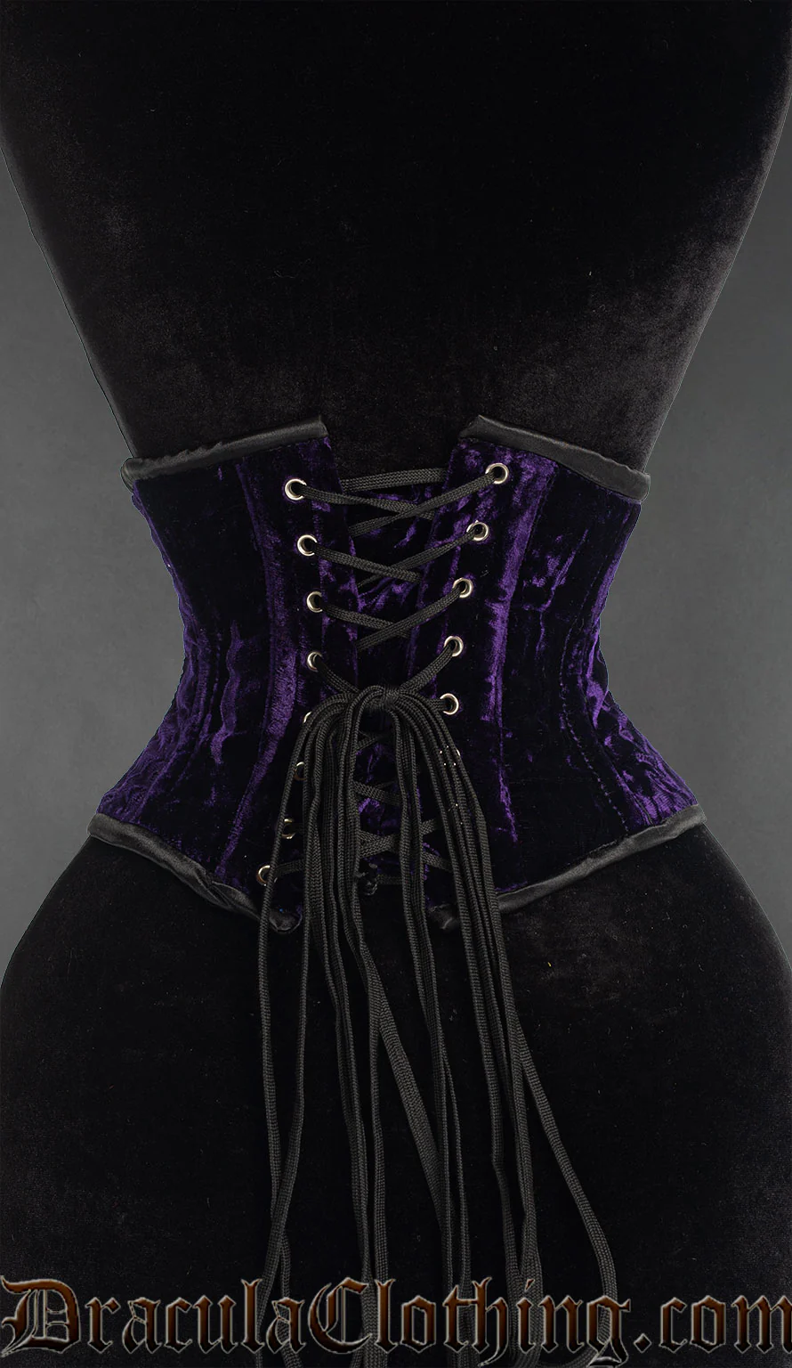 Purple Velvet Waist Cincher - Image 3