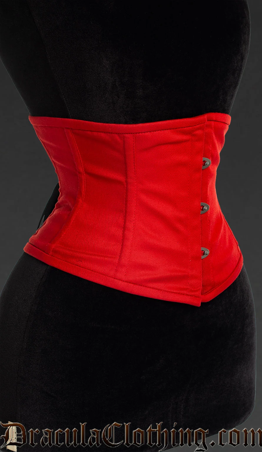 Red Cotton Waist Cincher - Image 3