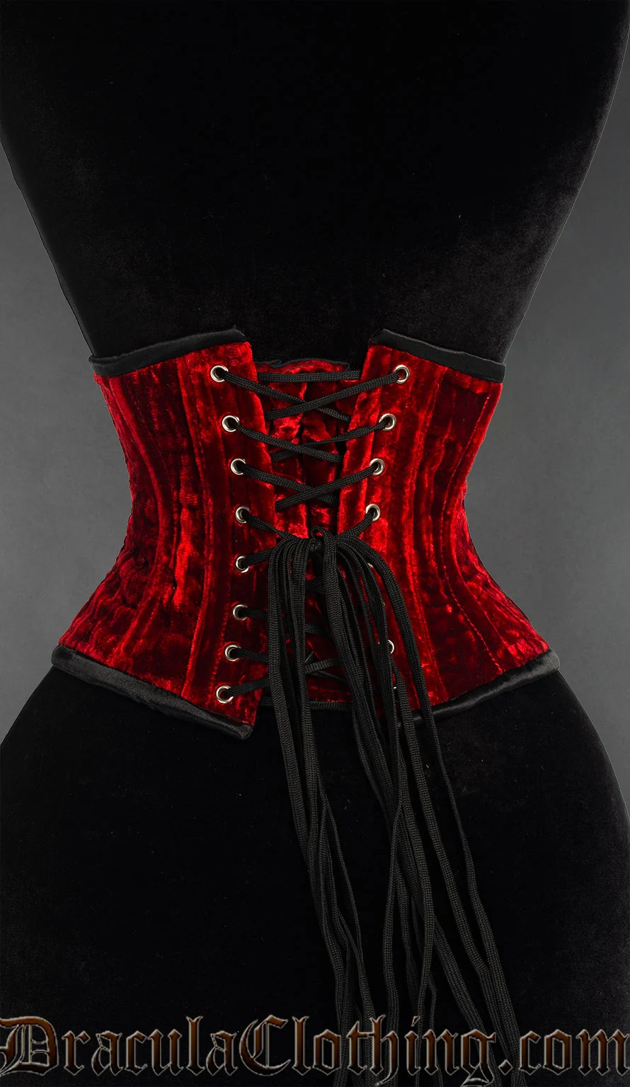 Red Velvet Waist Cincher - Image 3