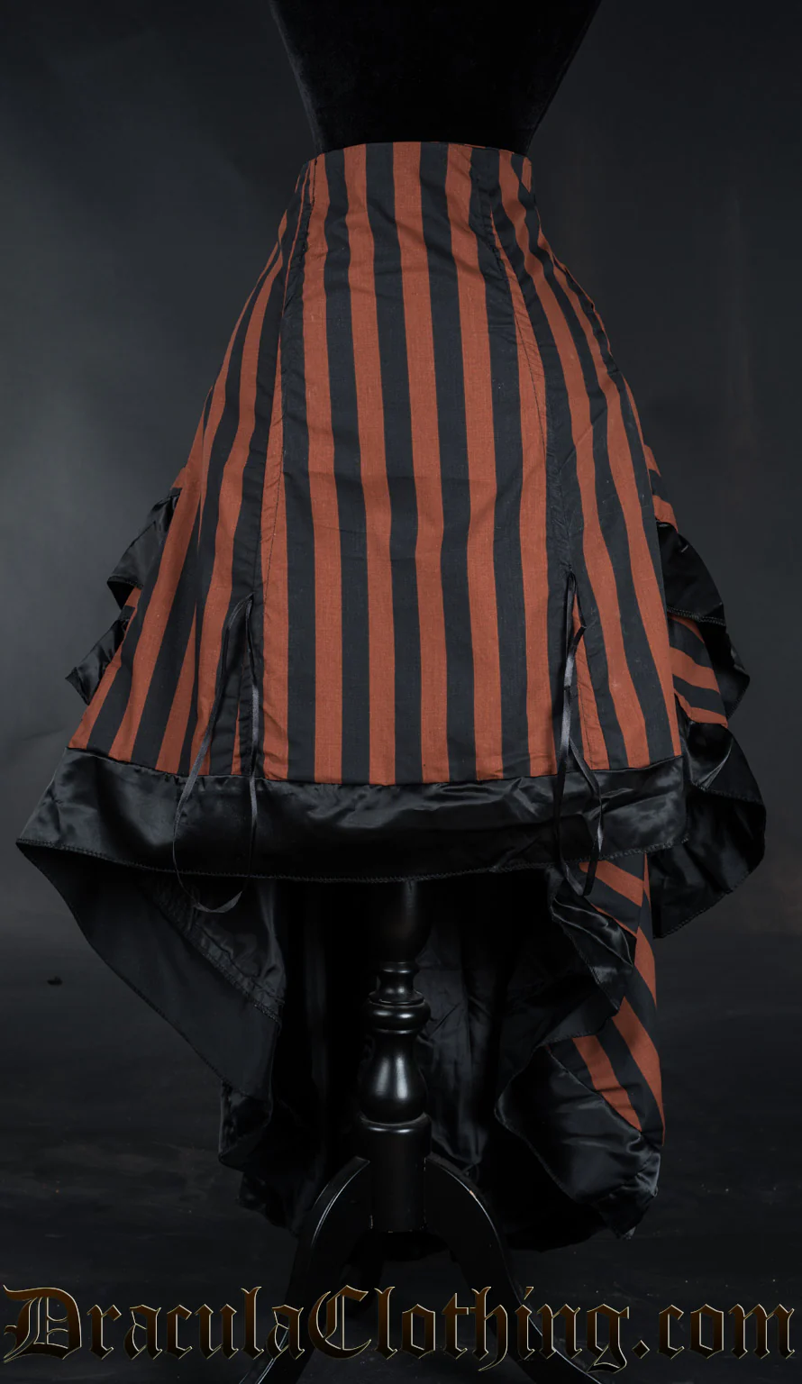Steampunk Striped Layer Bustle Skirt - Image 6