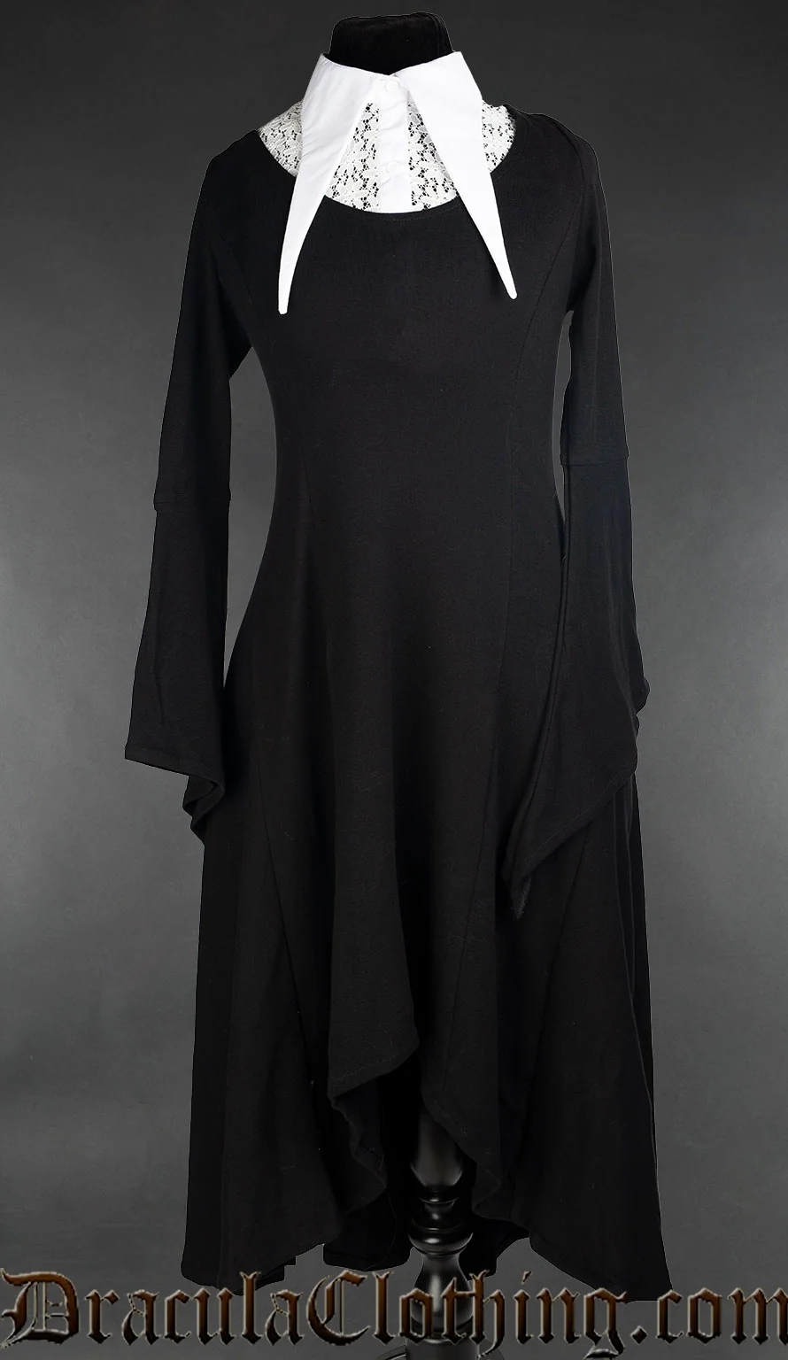 White Long Lapel Collar - Image 3